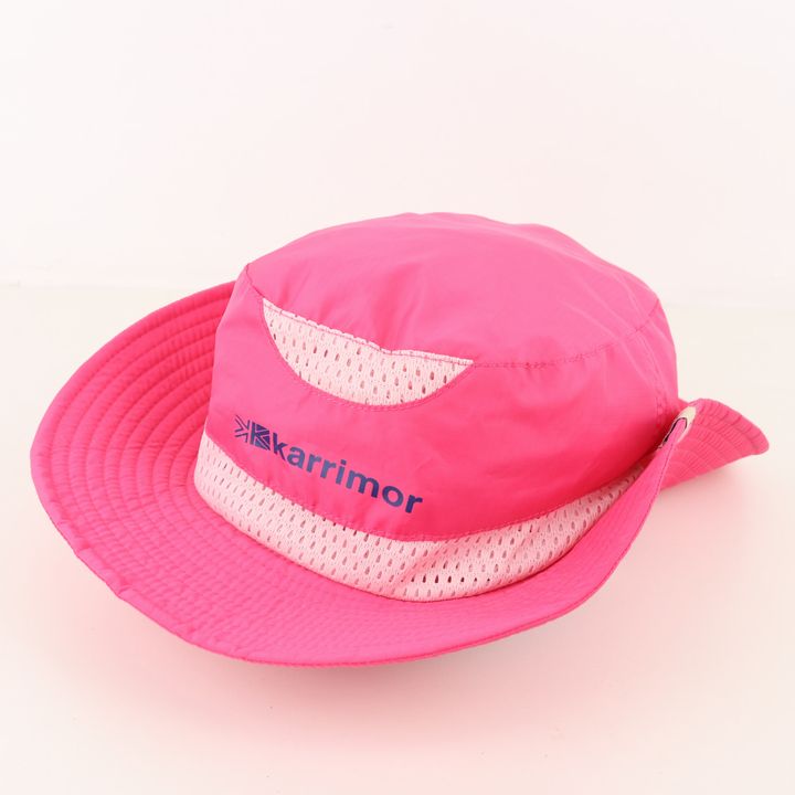 カリマー ハット メッシュハット ドローコード アウトドア ブランド 帽子 レディース Lサイズ ピンク Karrimor