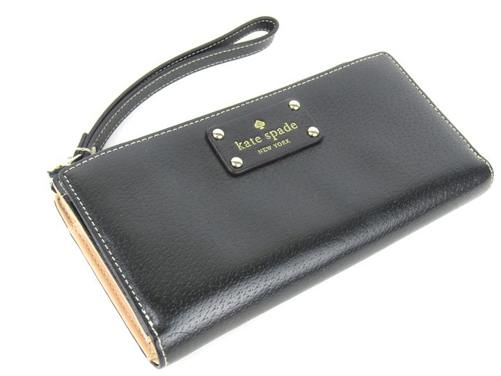 極美品】kate spade リストレット L字ジップ ロングウォレット - 長財布