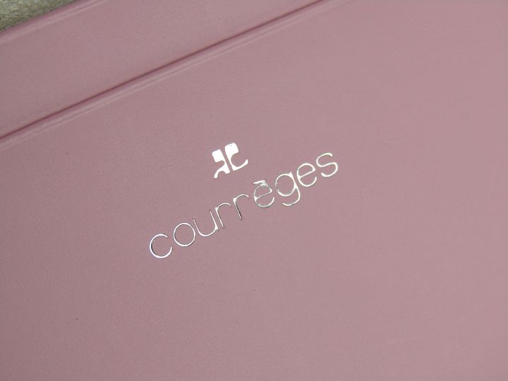 Courreges クレージュ ピンク系 レザー スカート レディース ひざ上丈