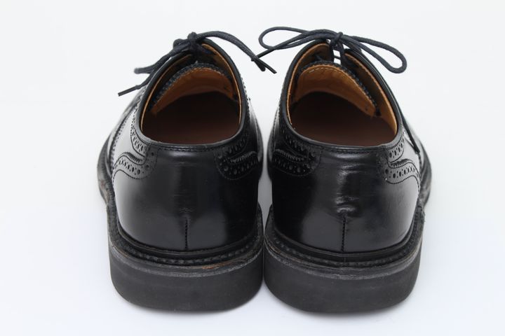 リーガル ドレスシューズ ウイングチップ 外羽根 本革レザー 革靴 ビジネスシューズ 黒 メンズ 24.5cmサイズ ブラック REGAL 【中古】