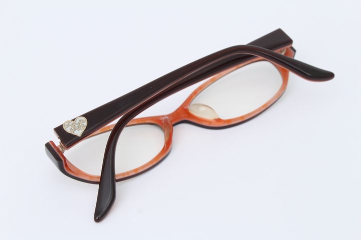 JILL STUART 眼鏡フレーム ハーフリム ベージュ 日本製