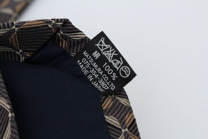 サヴィルロウ ブランドネクタイ 総柄 幾何学模様 シルク 日本製 メンズ