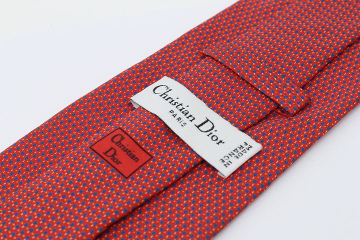 Chritian Dior ディオール パターン柄 シルク ネクタイ フランス製