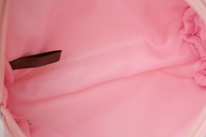エルメス ボリード ポーチ キャンバス ピンク H刺繍 メイク 化粧 コスメ