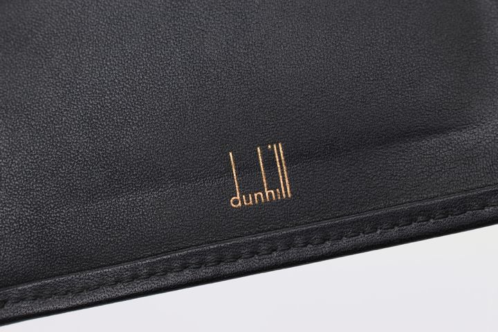 ダンヒル　二つ折り財布　カード＆札入れ　黒　ブラック系　dunhilldunhill