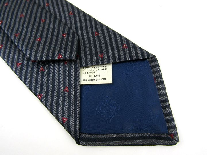 バレンシアガ ブランドネクタイ ストライプ柄 小紋柄 シルク 日本製
