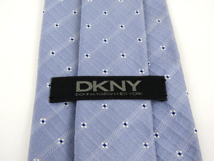 ダナキャラン ブランドネクタイ 小紋柄 格子柄 シルク 日本製 DKNY