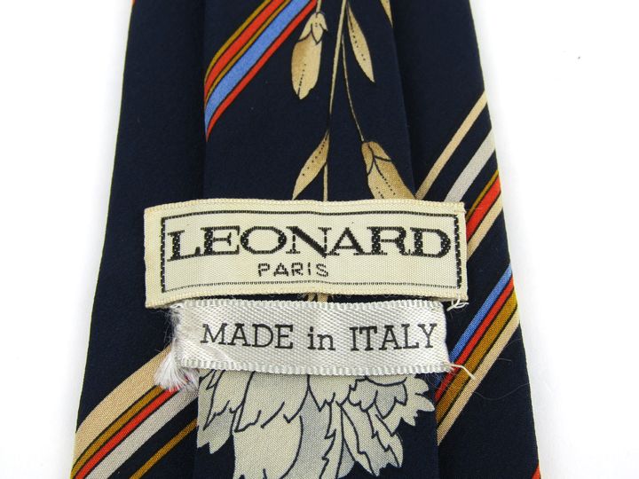 レオナールLEONARD新品未使用silkネクタイMADE IN ITALY