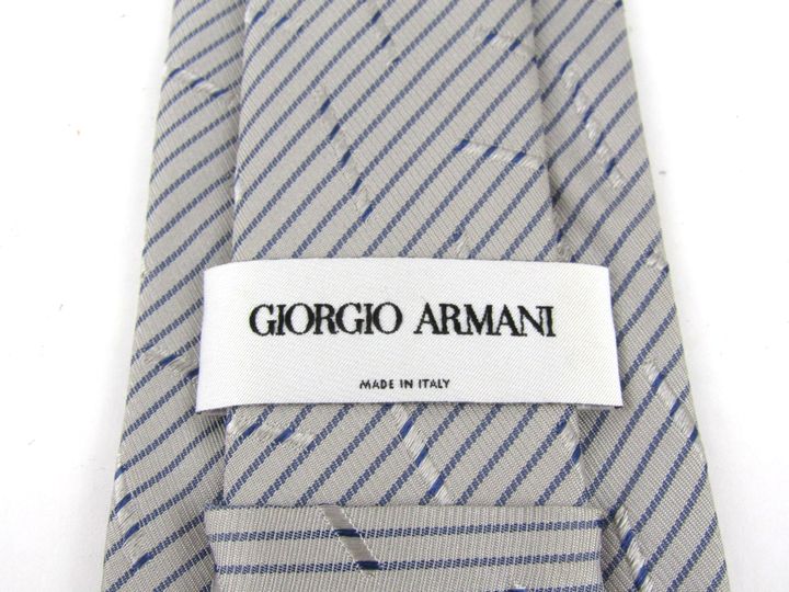 ジョルジオ アルマーニ シルク ネクタイ ストライプ柄
