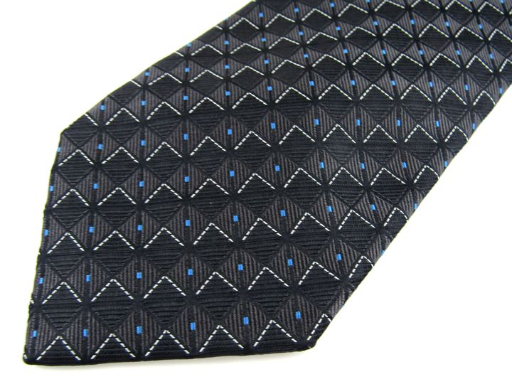 ヴァレンチノ ブランドネクタイ 総柄 スクエア柄 シルク イタリア製  