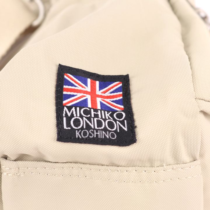 ミチコロンドン ショルダーバッグ ミニボストンバッグ 2way 旅行 ブランド 鞄 カバン レディース ベージュ MICHIKO LONDON 【中古】