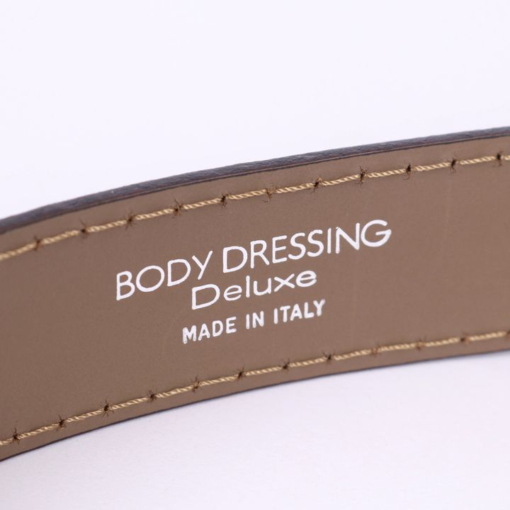 ボディドレッシングデラックス ベルト イタリア製 レザー ブランド 小物 レディース ブラウン BODY DRESSING Deluxe