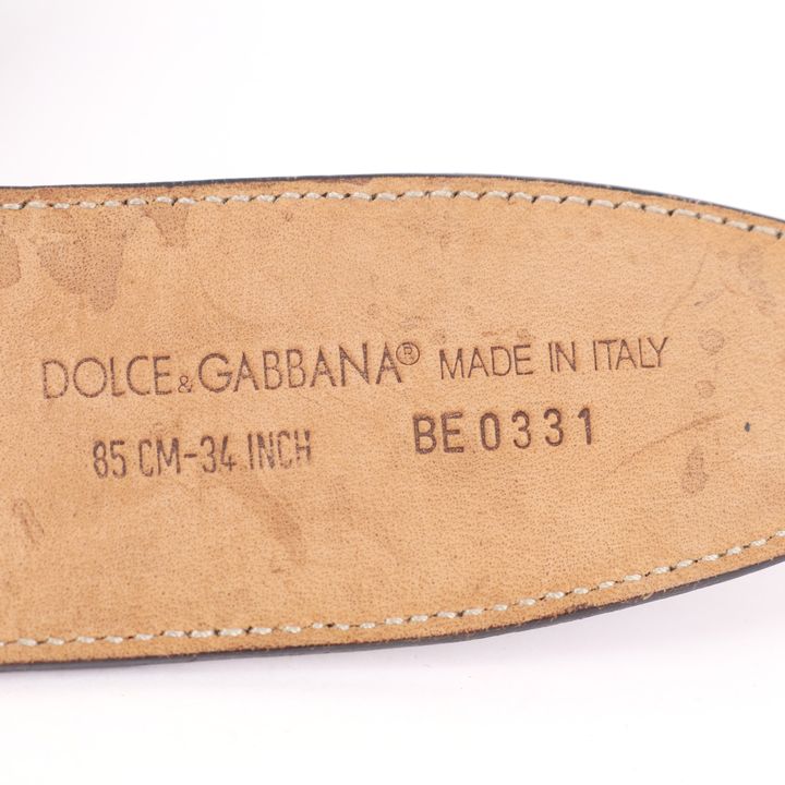 ドルチェ&ガッバーナ ベルト BE0331 エナメル ロゴバックル ブランド