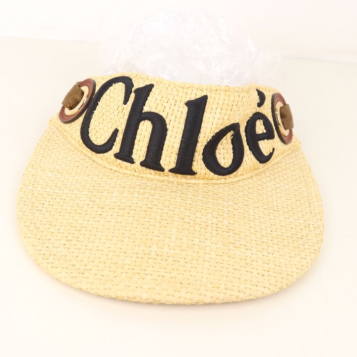 Chloe】WOODY ラフィア サンバイザー-silversky-lifesciences.com