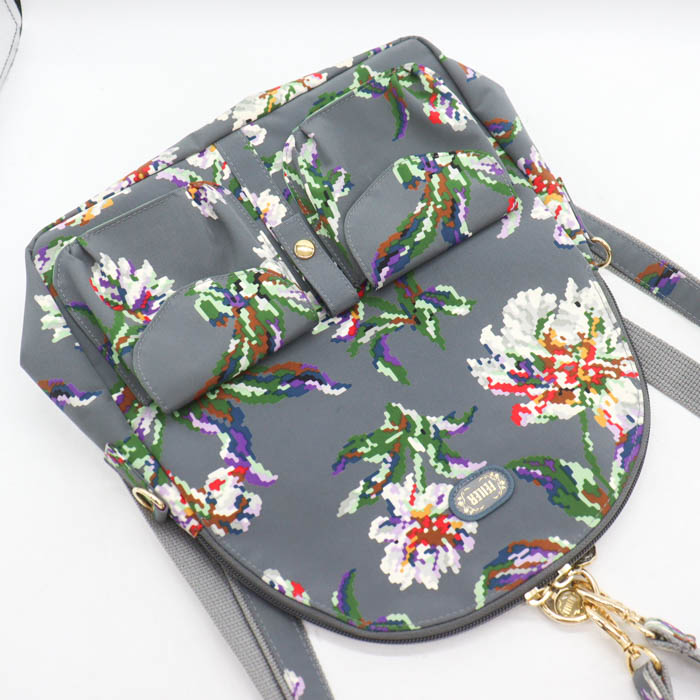 フェイラー リュック ショルダーバッグ 2way 花柄 ナイロン 鞄 