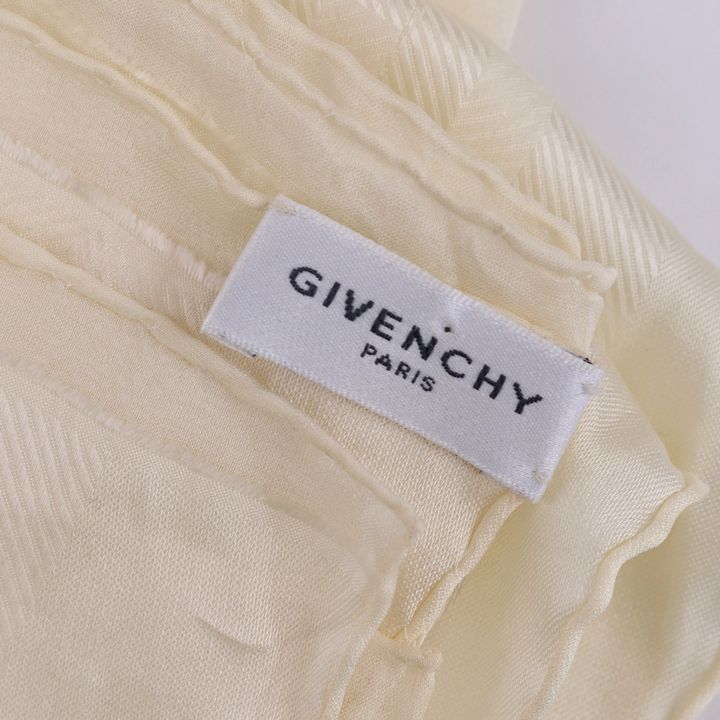 ジバンシー ストール 4Ｇロゴ イタリア製 シルク混 ジバンシー ブランド 小物 服飾雑貨 レディース ベージュ Givenchy 【中古】