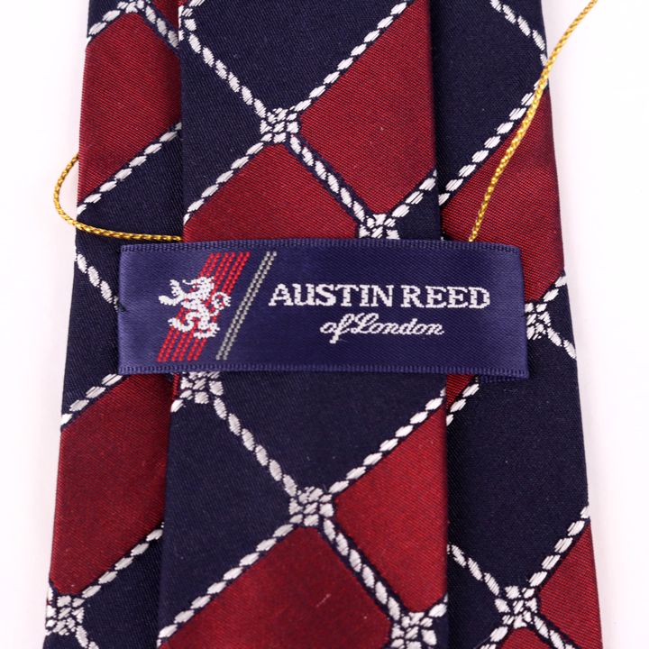 オースチンリード ブランドネクタイ 格子柄 ロープ柄 シルク 未使用品 メンズ ネイビー Austin Reed 【中古】｜Austin Reed｜店舗買取｜フォーマルスーツ/小物＞ネクタイ｜USEDのアパレル通販サイト  - SMASELL（スマセル）