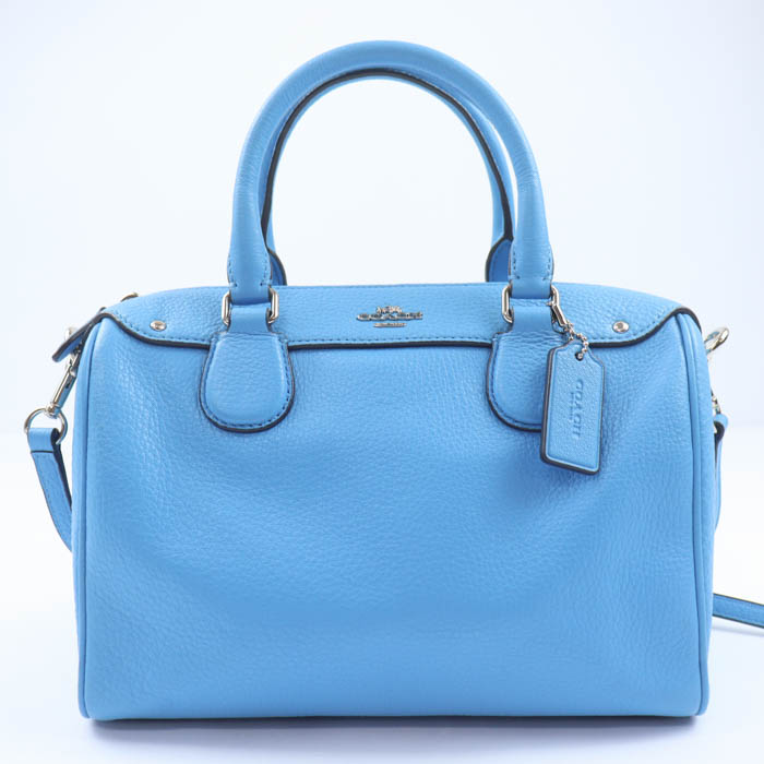 【COACH】コーチ　ハンドバッグ　ショルダーバッグ　2way ライトブルー コーチ ハンドバッグ ショルダーバッグ 2way 鞄 カバン ブランド