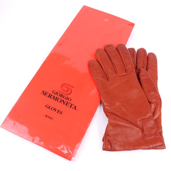 Sermoneta（セルモネータ）手袋　赤