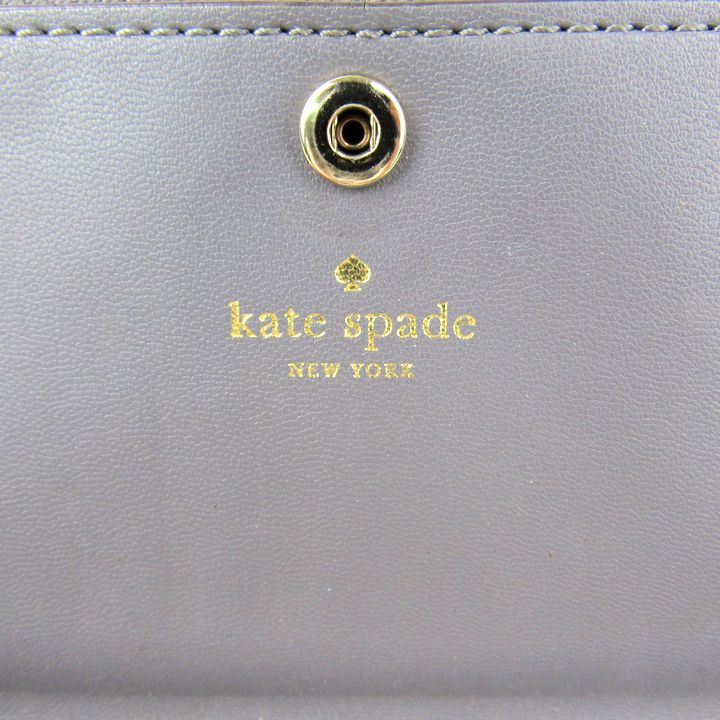 ケイトスペード 長財布 ロゴプレート 小銭入れあり 二つ折り ブランド