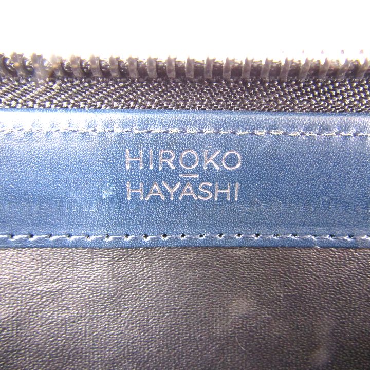 ヒロコハヤシ 長財布 ダマスコ L字ファスナー 本革レザー 小銭