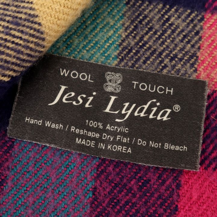 Jesi Lydia wool touch マフラー チェック ストール - 小物