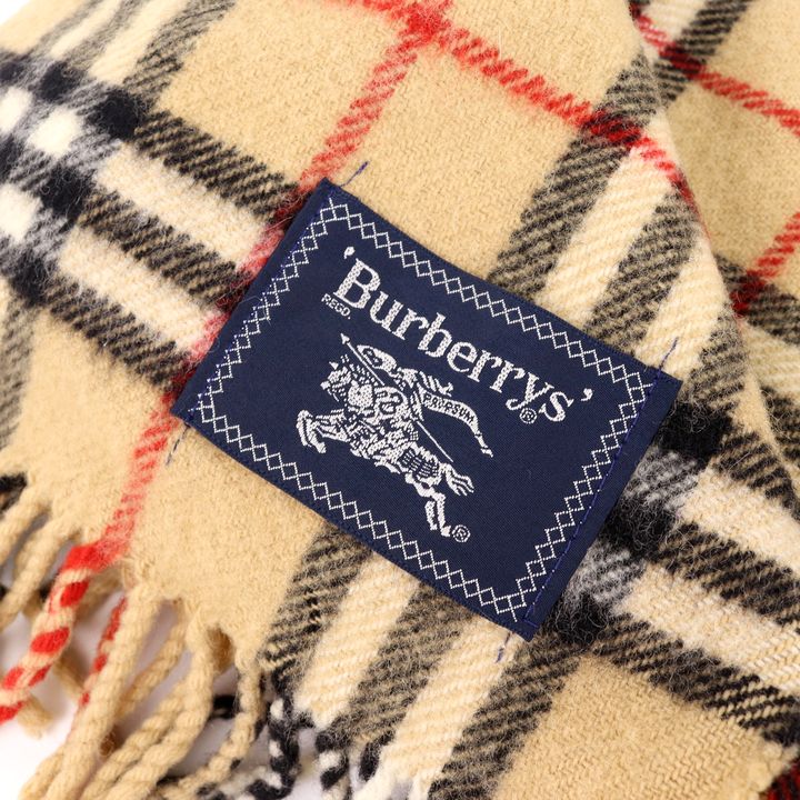 Burberry【未使用】バーバリー ひざ掛け ベージュ ウール100