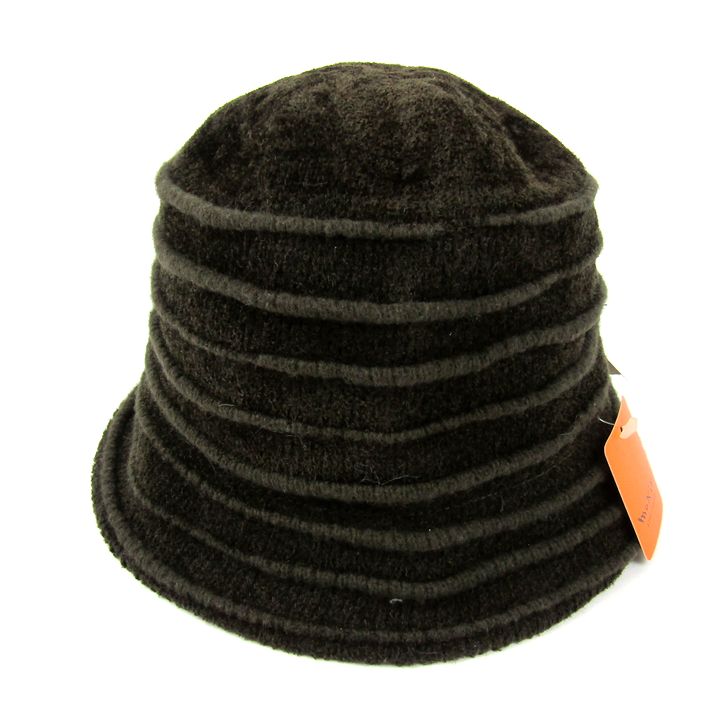 マキシン 帽子 バケットハット ニットキャップ ウール混 日本製