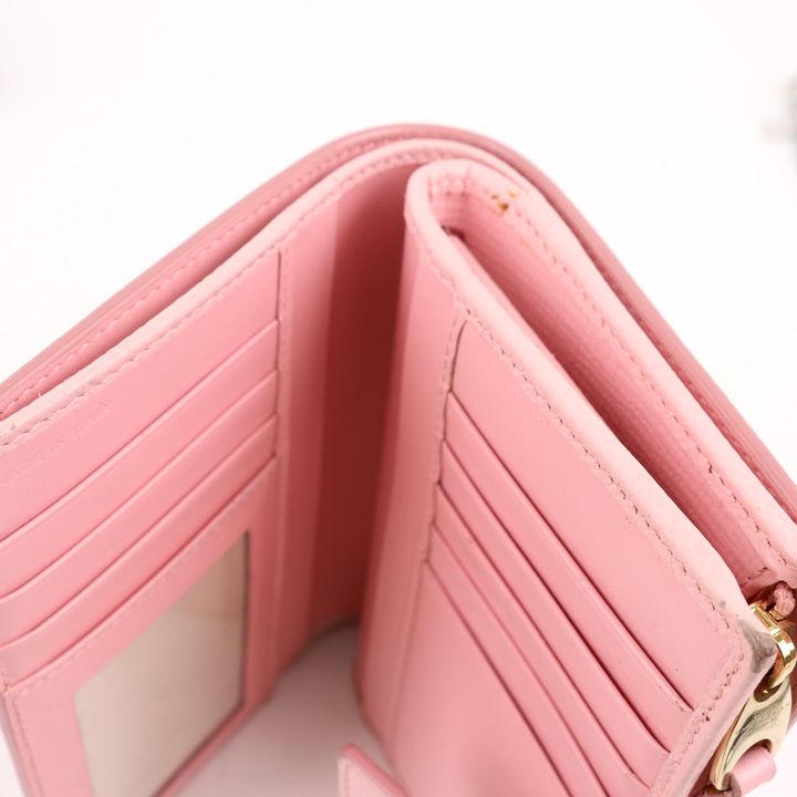 【新品未使用】スマイソン 折りたたみ 財布 ピンクファッション小物
