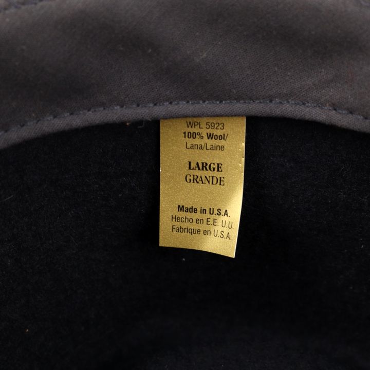 約9cm帽子高さゴールデンゲートハット 帽子 COBRA ウール 中折れ帽 USA製 ヴィンテージ ブランド メンズ Lサイズ ブラック GOLDEN GATE HAT CO.