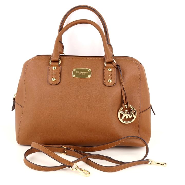 マイケルコース ショルダーバッグ ハンドバッグ 2way レザー MK ロゴ 斜め掛け ブランド 鞄 レディース ブラウン Michael Kors  【中古】｜Michael Kors｜店舗買取｜バッグ＞ショルダーバッグ｜USEDのアパレル通販サイト - SMASELL（スマセル）