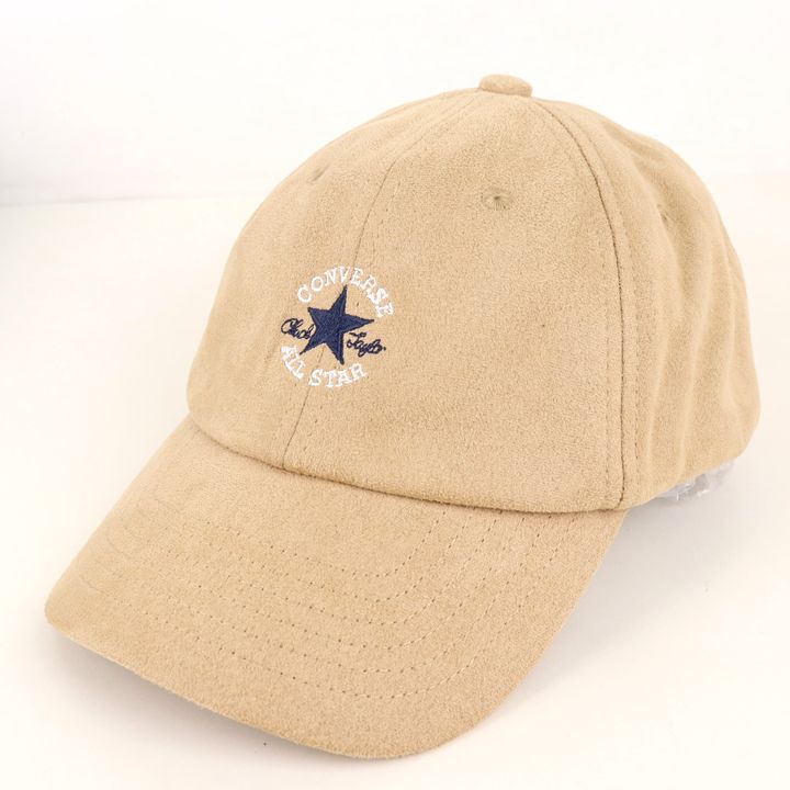 キャップ 帽子 コンバース ロゴ ベージュ - キャップ