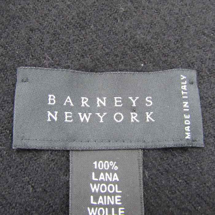 バーニーズニューヨーク マフラー ストール 無地 ウール イタリア製 ブランド 小物 メンズ ブラック BARNEYS NEWYORK 【中古】｜BARNEYS  NEWYORK｜店舗買取｜ファッション雑貨＞マフラー｜USEDのアパレル通販サイト - SMASELL（スマセル）