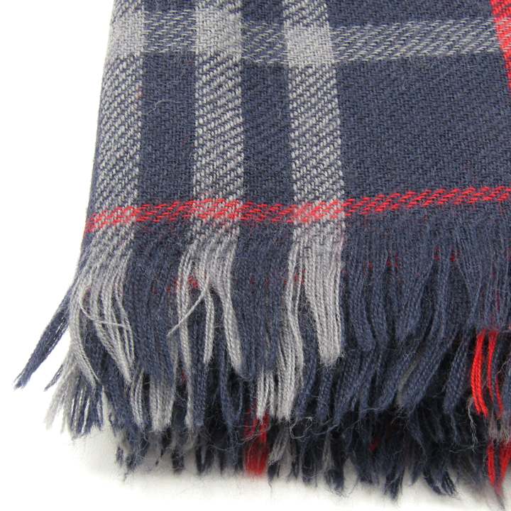 バーバリー マフラー BURBERRY レッド✖️ネイビー Burberry´s
