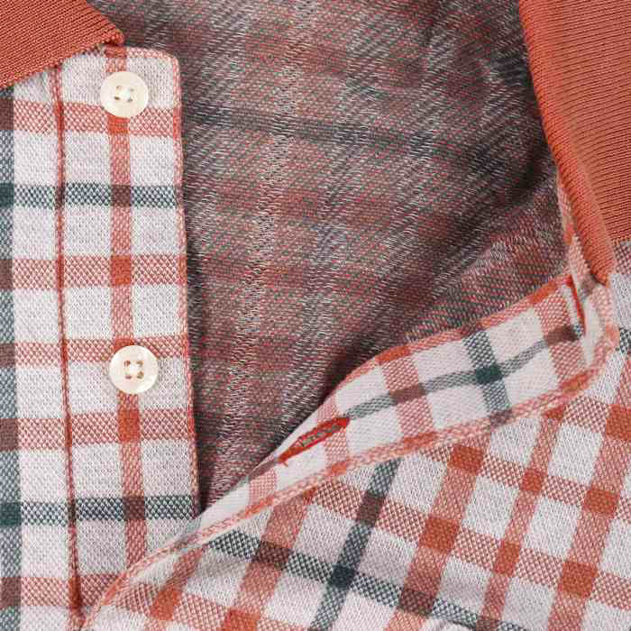 ダックス 半袖ポロシャツ ゴルフウェア チェック 胸ポケット トップス スポーツウェア 日本製 メンズ Mサイズ オレンジ DAKS 【中古】 DAKS  USED/古着（ポロシャツ）｜DAKSのUSED/古着通販サイト SMASELL（スマセル）