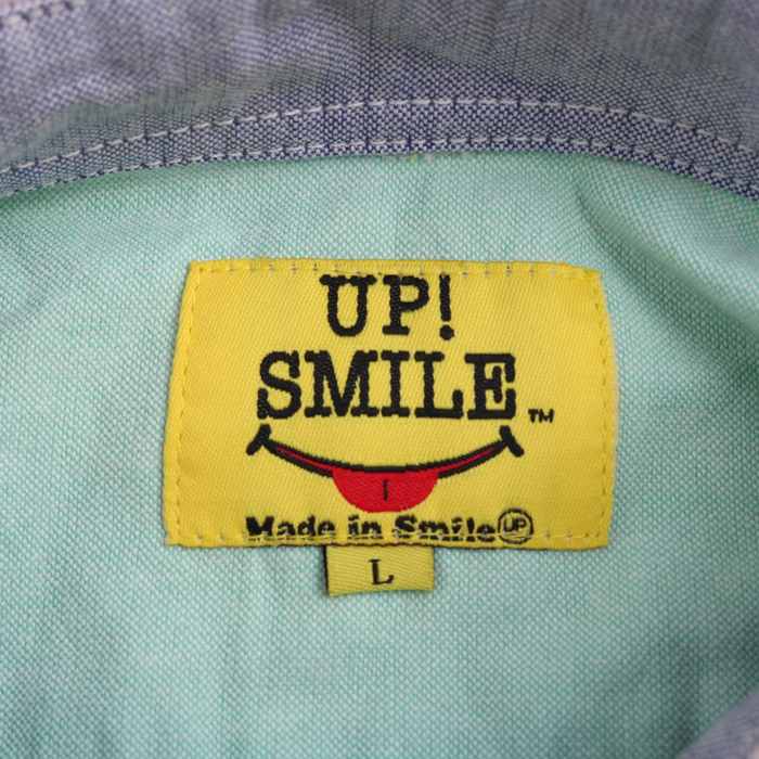 アップスマイル シャツ 未使用 長袖 綿100％ にこちゃん トップス メンズ Lサイズ マルチカラー UP!SMILE 【中古】｜UP!SMILE｜店舗買取｜トップス＞Tシャツ/カットソー｜USEDのアパレル通販サイト  - SMASELL（スマセル）