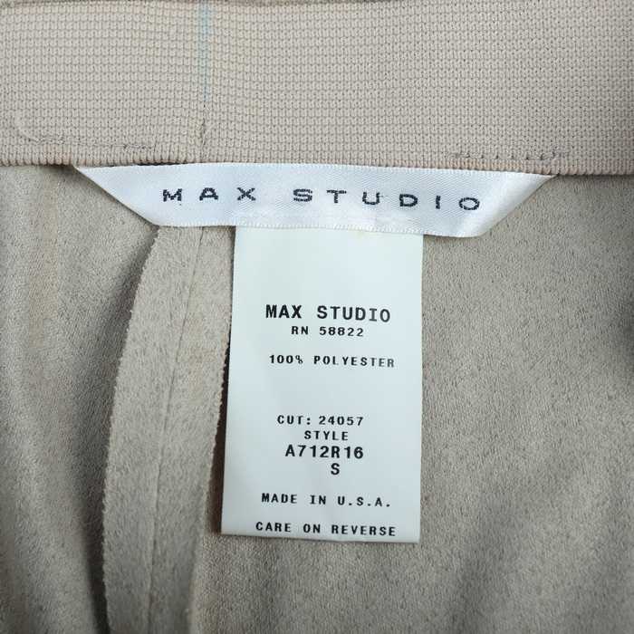 マックススタジオ ロングスカート 無地 ボトムス USA製 レディース Sサイズ ベージュ MAX STUDIO 【中古】