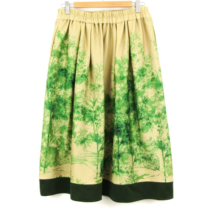 ジュンコシマダ ロングスカート アニマル柄 ウエストゴム part2  