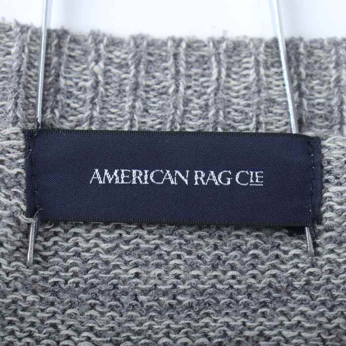 アメリカンラグシー ニット トップス 半袖 カットソー レディース 1サイズ グレー AMERICAN RAG CIE 【中古】