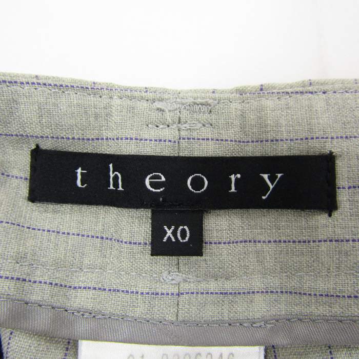 セオリー パンツ ボトムス スーツ リンクインターナショナル ウール混 レディース XOサイズ グレー theory 【中古】