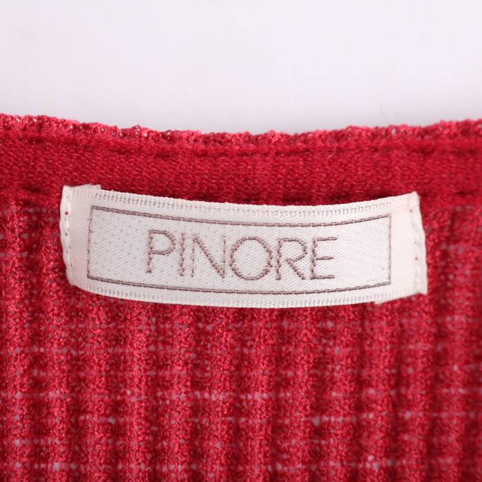 ピノーレ カーディガン トップス レディース ﾌﾘｰサイズ レッド PINORE 【中古】｜PINORE｜店舗買取｜トップス＞カーディガン/ボレロ｜USEDのアパレル通販サイト  - SMASELL（スマセル）