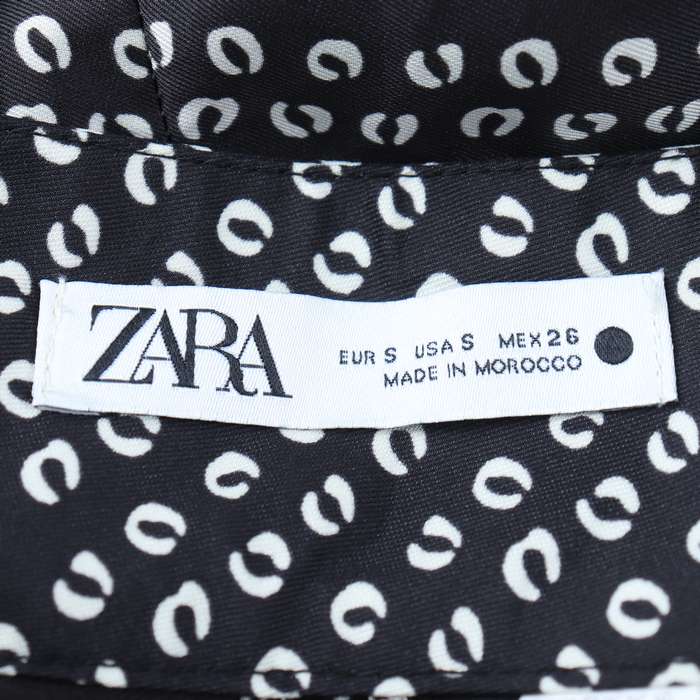 ZARA レオパード柄 ワイドパンツ ザラ パンツ ボトムス ワイド レオパード柄 レディース Sサイズ