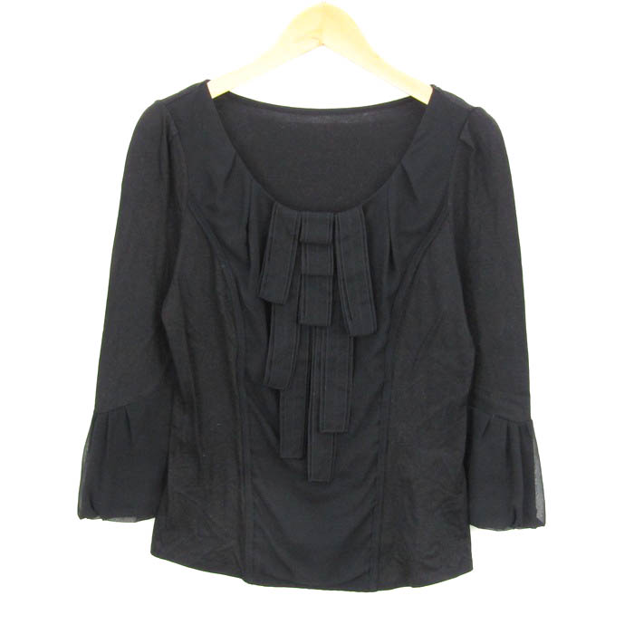 BODY DRESSING Deluxe フリル付きシルクワンピースサイズ38