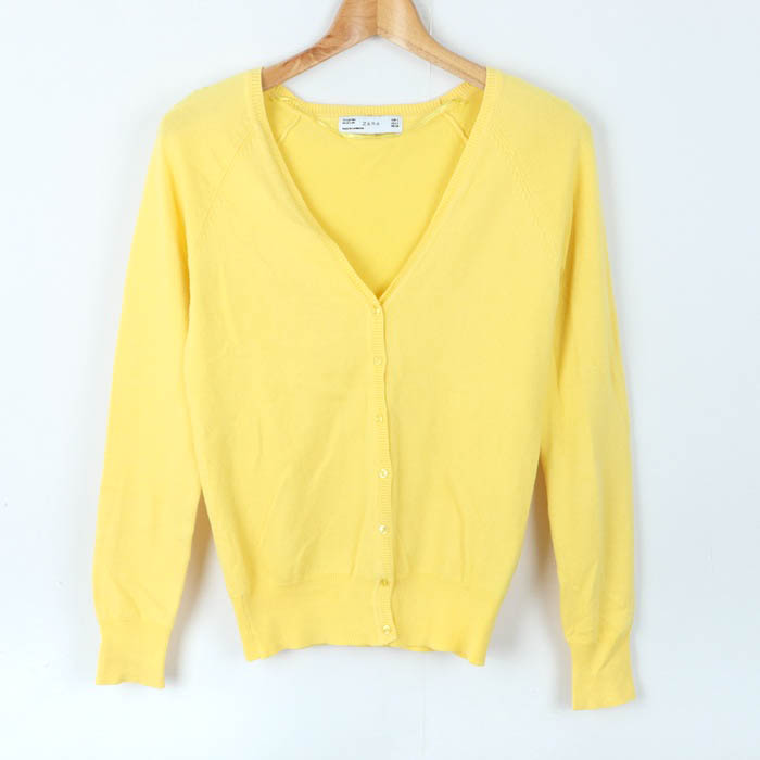 nayarea トップス　イエロー 波状裾ニットトップス - イエロー | ZARA Japan / 日本