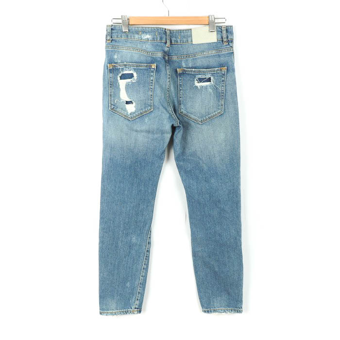 ザラ デニムパンツ ボトムス ジーンズ レディース 36サイズ ブルー ZARA 【中古】