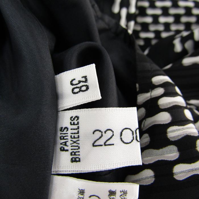 新品未使用 SAINT LAURENT PARIS ノースリーブ 黒白 果てしない XS