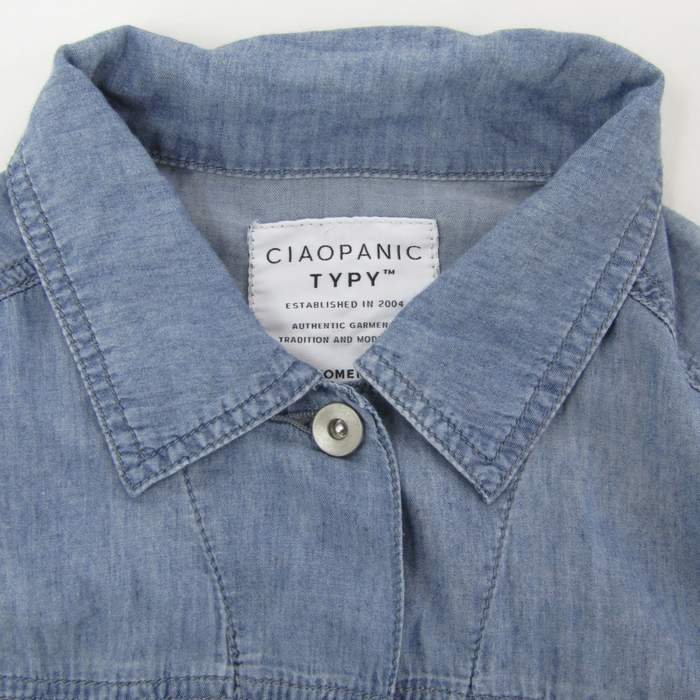 CIAOPANIC チャオパニック 白 デニム ジャケット 使い果たす