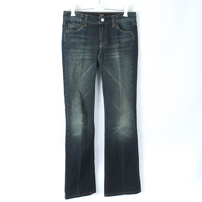 セブンフォーオール マンカインド デニムパンツ ボトムス ジーンズ レディース 25サイズ ネイビー 7 For All Mankind 【中古】｜7  For All Mankind｜店舗買取｜パンツ＞その他パンツ｜USEDのアパレル通販サイト - SMASELL（スマセル）