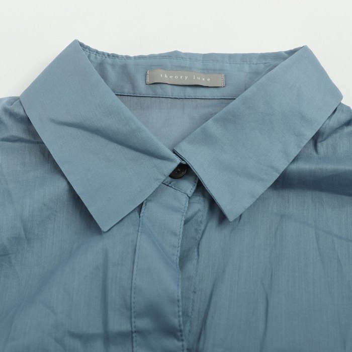 セオリーリュクス 長袖シャツ トップス レディース 38サイズ ブルー  