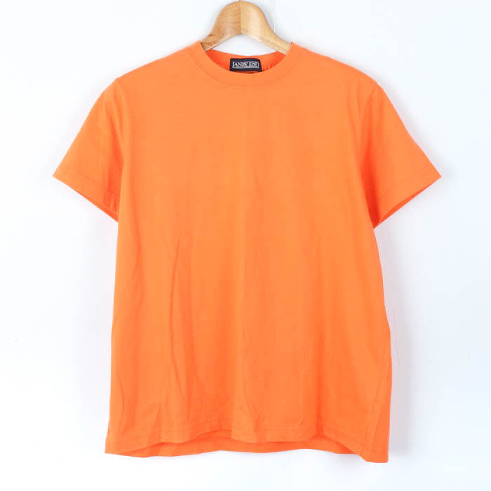 ランズエンド 半袖Tシャツ トップス メンズ Sサイズ オレンジ LAND